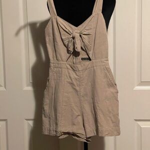 Abercrombie & Fitch Tan Romper